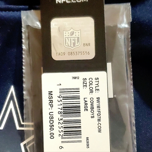 NWT DALLAS COWBOYS NFL TEAM APPAREL HOODIE. MENS Sz:L NEW ERA COMBINE AUTHENTIC. - Picture 6 of 14